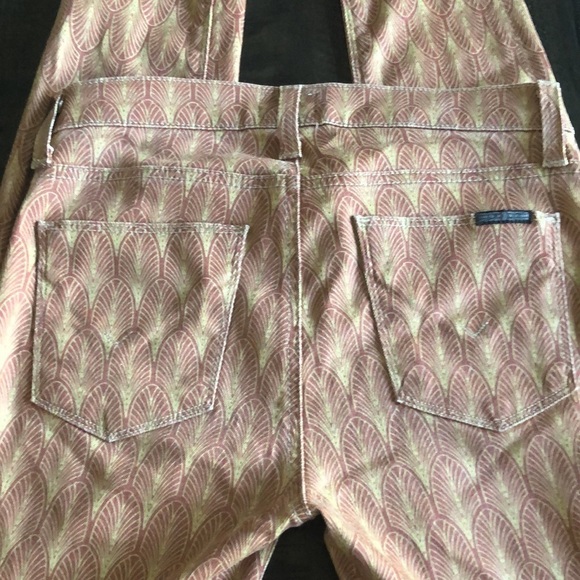 Hudson “Nico” Super Skinny Mid Rise Nouveau Denim AllOver Print 26 Jeans Neutral - Picture 10 of 14